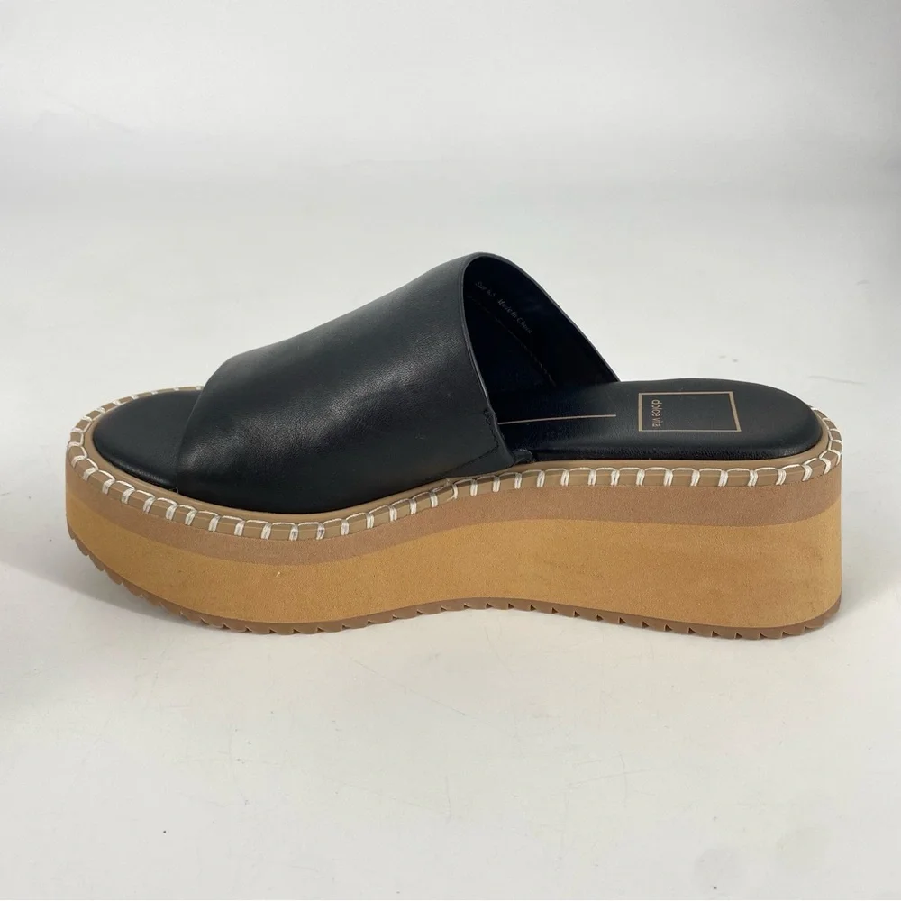 Dolce Vita Darcel Black Platform Sandals - Picture 7 of 8